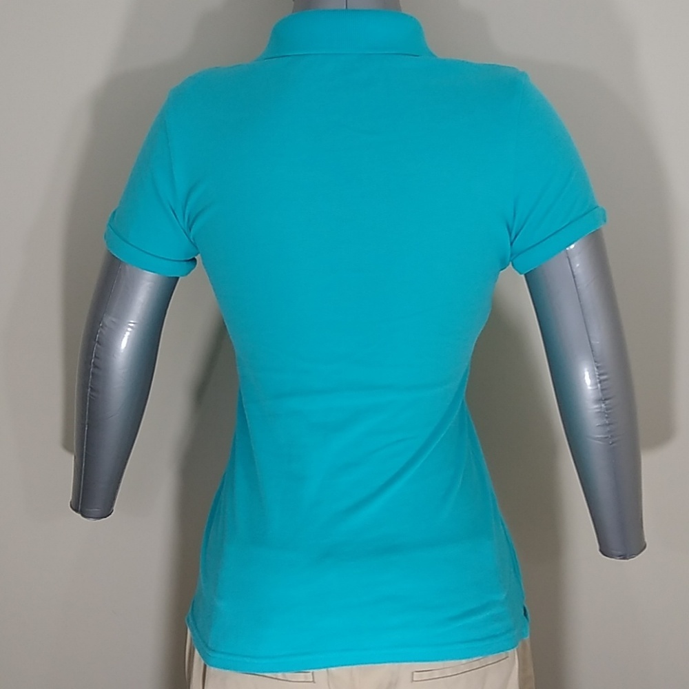 BOGO 🆓! ☀️👕EXPRESS Pique Polo Sky Blue XS - Picture 5 of 8